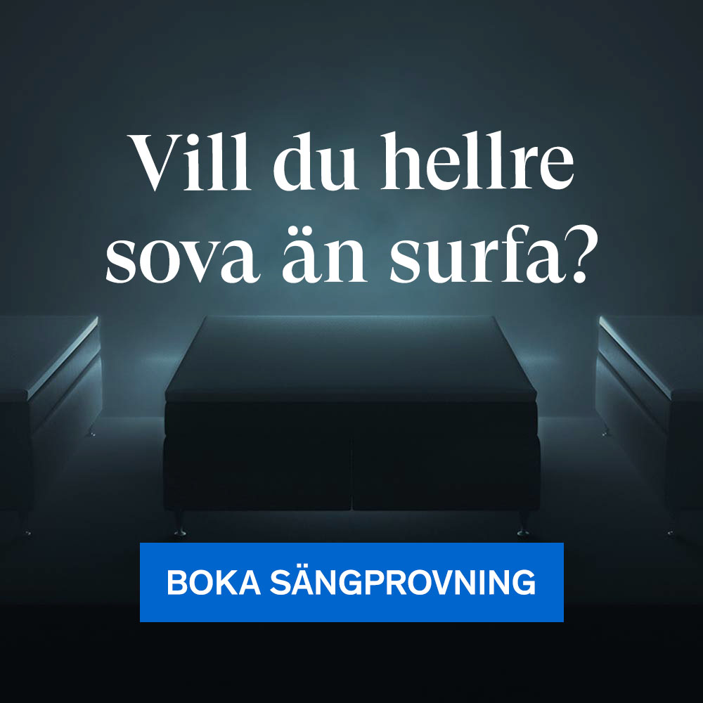 Vill du hellre sova än surfa? Boka sängprovning